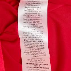 مملوكة مسبقًا Gucci Pink Textured Crepe Mini Dress L