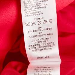 مملوكة مسبقًا Gucci Pink Textured Crepe Mini Dress L