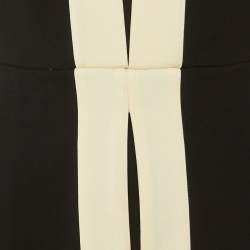 Pre Owned Gucci Black Jersey Knit Contrast Detail Sleeveless Midi Dress S