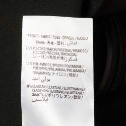 Pre Owned Gucci Black Jersey Knit Contrast Detail Sleeveless Midi Dress S