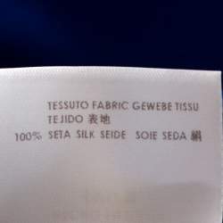 Pre Owned Gucci Cobalt Blue Silk Cady Flared Trousers M