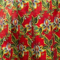Pre Owned Gucci Multicolor Floral  Pleated Silk  Skirt M