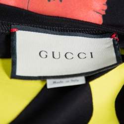 مملوكة مسبقًا Gucci Black Chateau Marmont Printed Cotton T-shirt XS