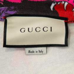Gucci Multicolor Panther Face Printed Jersey Technical Jacket XS