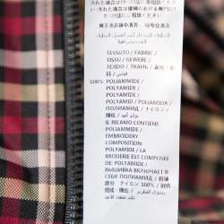 Gucci Multicolor Plaid Canvas Zipper Front Hooded Coat S