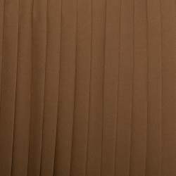 Pre Owned Gucci Brown Silk Pleated Maxi Skirt XS