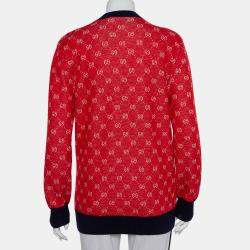 Gucci Red Wool & Alpaca Button Front Cardigan XS