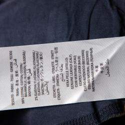 Gucci Blue Logo Printed Denim Muddy Effect Skinny Jeans M