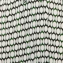 Pre Owned Gucci Cream Printed Knit Long Sleeve Wrap Midi Dress M
