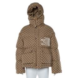 Gucci x The North Face Hooded Jacket Ivory/Green