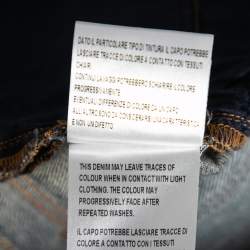 Gucci Navy Blue Denim Horsebit Detail Shorts M