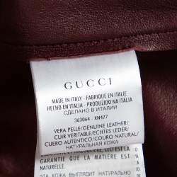 Gucci Pink Mink Fur Long Sleeve Top & Leather Skirt Set M
