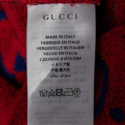 Gucci Blue GG Jacquard Terry Cotton Sleeveless Dress L
