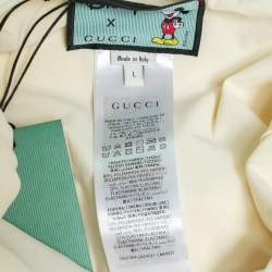 GUCCI X DISNEY Micky Mouse and Logo Printed Lycra Sparkling Swimsuit L