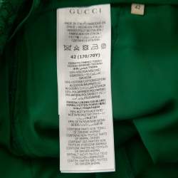 Gucci Green Floral Lace Shorts M