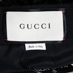 Pre Owned Gucci Black Sequined Midi Skirt M