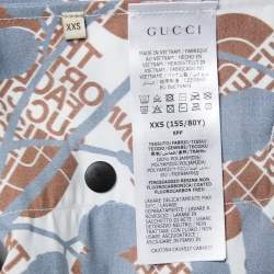 Gucci X North Face Multicolor Floral Print Synthetic Hooded Jacket XXS