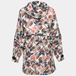 Gucci X North Face Multicolor Floral Print Synthetic Hooded Jacket XXS
