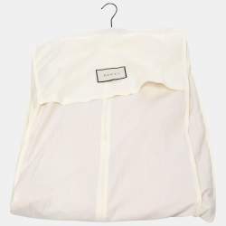 Gucci Pink Silk-Satin Pleated Long Sleeve Shirt L