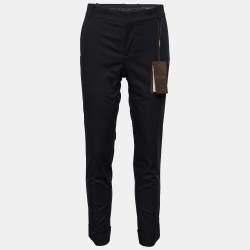 Gucci Black Cotton Straight Leg Pants S