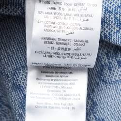 مملوكة مسبقًا Gucci Blue GG Supreme Jacquard Knit Midi Dress XL