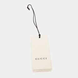Pre Owned Gucci Navy Blue Crepe Stripe Detail Trousers M