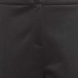 Pre Owned Gucci Black Technical Jersey Side Stripe Detail Stirrup Trousers L