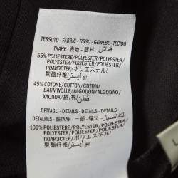 Pre Owned Gucci Black Technical Jersey Side Stripe Detail Stirrup Trousers L