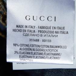 Gucci Dark Blue Denim Skinny Flare Jeans L/Waist 34"