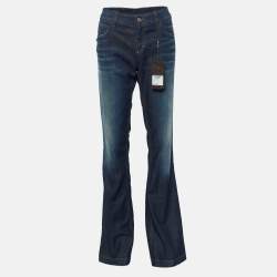 Gucci Dark Blue Denim Skinny Flare Jeans L/Waist 34"