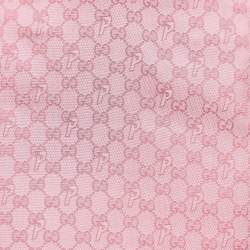 Pre Owned Gucci X Palace Pink Logo Jacquard Mini Skirt S