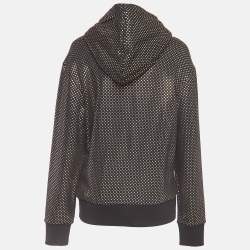 Gucci Black Black/Gold Star Printed Cotton Hoodie XS
