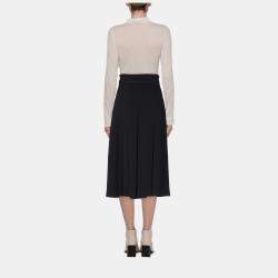 Pre Owned Gucci Viscose Cropped Pants 44