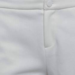 Gucci White Contrast Side Stripe Cotton Blend Hot Pants S