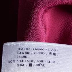 Pre Owned Gucci Purple Silk Sleeveless Blouse S