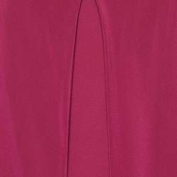 Pre Owned Gucci Purple Silk Sleeveless Blouse S