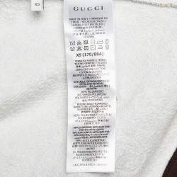 Gucci Multicolor Garden Print Felted Cotton Hoodie XS