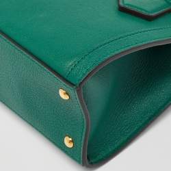 Gucci Green Leather Mini Diana Tote