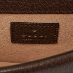 Pre Owned Gucci Brown Jumbo GG Canvas and Leather Super Mini Dionysus Shoulder Bag