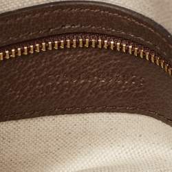 Gucci Beige/Ebony GG Supreme Canvas Small Ophidia Boston Bag