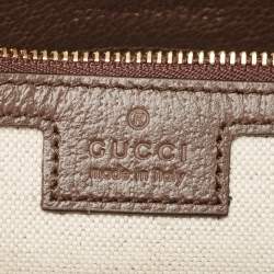 Gucci Beige/Ebony GG Supreme Canvas Small Ophidia Boston Bag