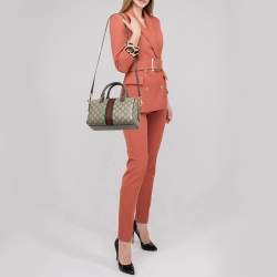 Gucci Beige/Ebony GG Supreme Canvas Small Ophidia Boston Bag
