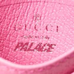 Gucci x Palace Pink GG-P Supreme Canvas Card Holder