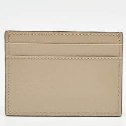 Pre Owned Gucci Beige Leather Horsebit Card Holder