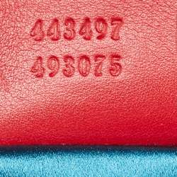 مملوكة مسبقًا حقيبة كتف غوتشي جي جي مارمونت قطيفة ماتيلاسهي حمراء صغيرة