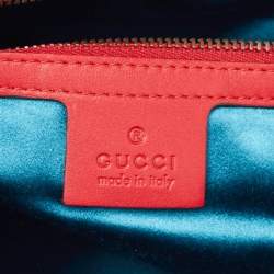 مملوكة مسبقًا حقيبة كتف غوتشي جي جي مارمونت قطيفة ماتيلاسهي حمراء صغيرة