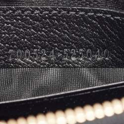 Pre Owned Gucci Black Leather Horsebit Slim Wristlet Clutch