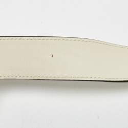 Pre Owned Gucci Off White Matelassé Leather GG Marmont Belt Bag