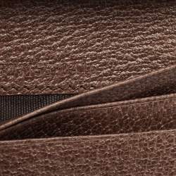 Gucci Brown GG Supreme Canvas and Leather Web Ophidia Card Case