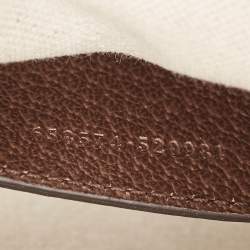 Pre Owned Gucci Brown/Beige Jumbo GG Canvas Mini Horsebit 1955 Shoulder Bag